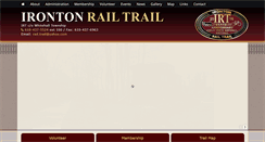 Desktop Screenshot of irontonrailtrail.org